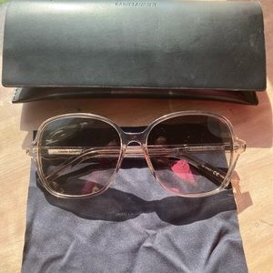 Saint Laurent Transparent Frame Sunglasses classic 8 Brand New